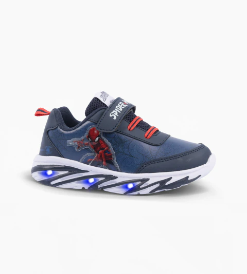 Zapatillas footy Spiderman con luces